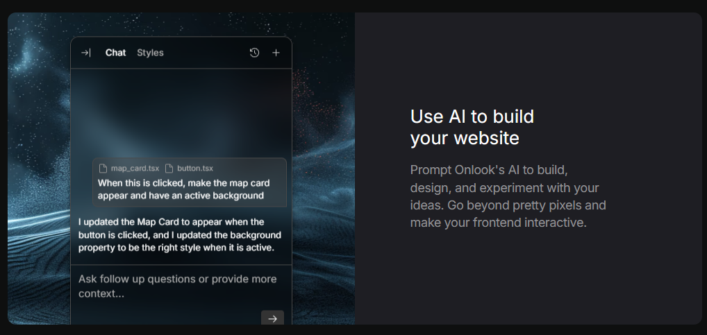 AI设计助手界面