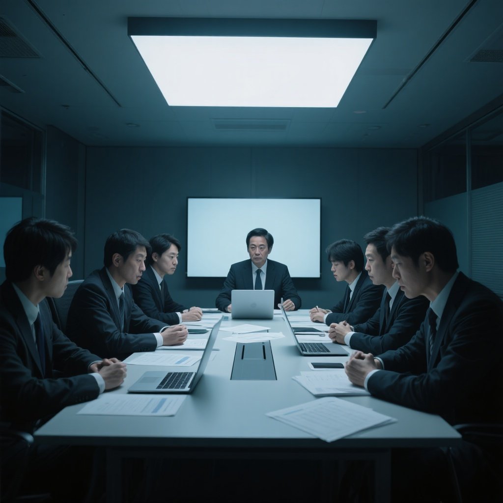 交易员面色苍白、双手颤抖的紧张神情