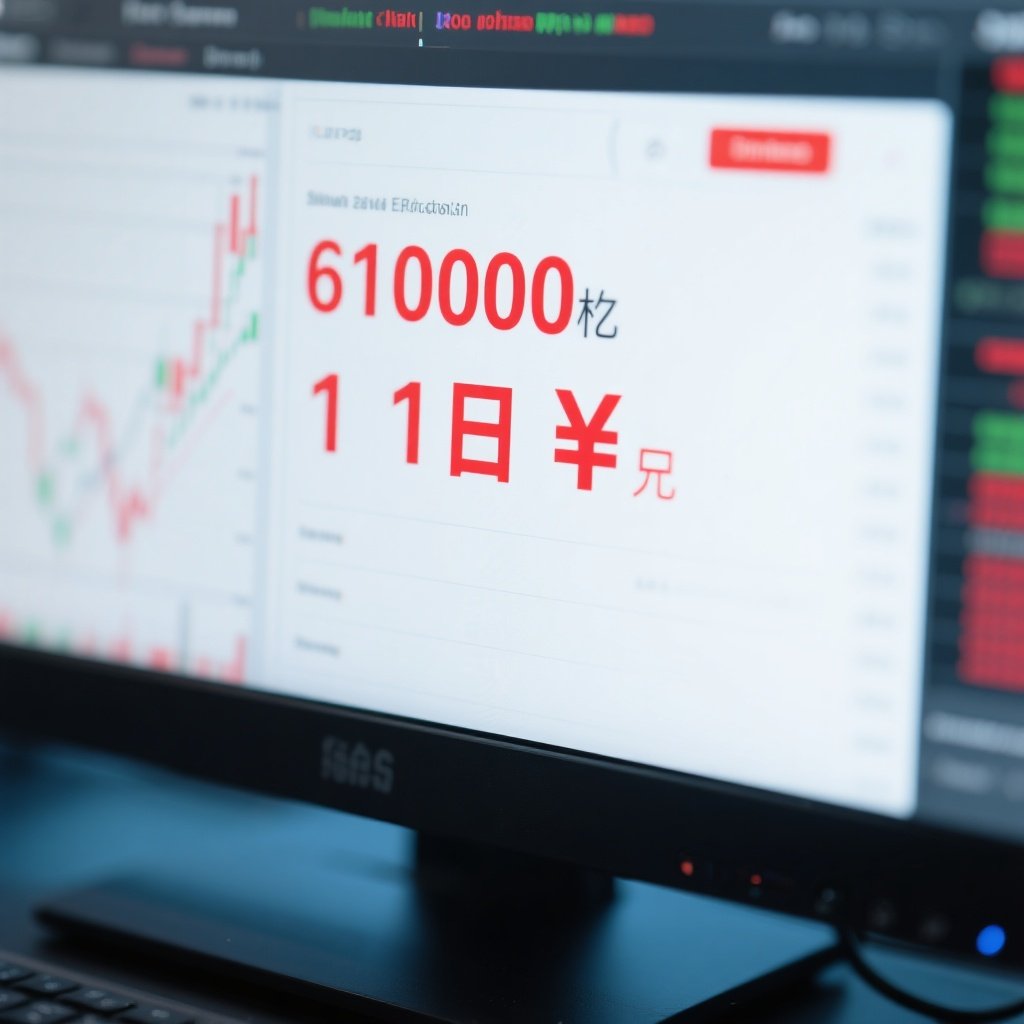 电脑屏幕显示错误交易数据的示意图