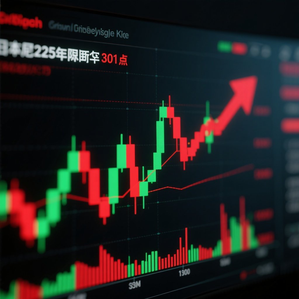 股价剧烈波动的图表显示市场动荡